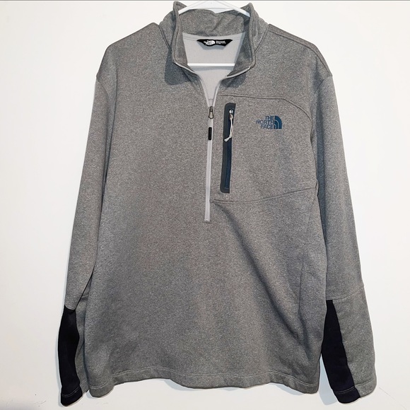 North Face Canyonlands Grey Quarter Zip Pullover - Picture 2 of 6